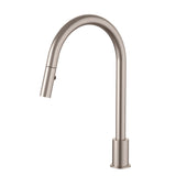 Kitchen hob spout with pull out nozzle - Champagne - MS18-CH