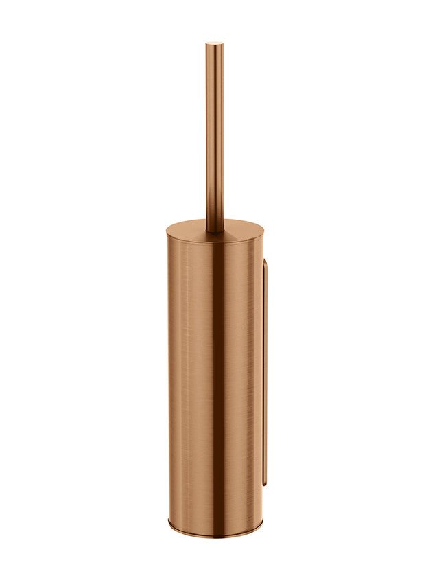 Round Toilet Brush & Holder - PVD Lustre Bronze (SKU: MTO02N-R-PVDBZ) by Meir