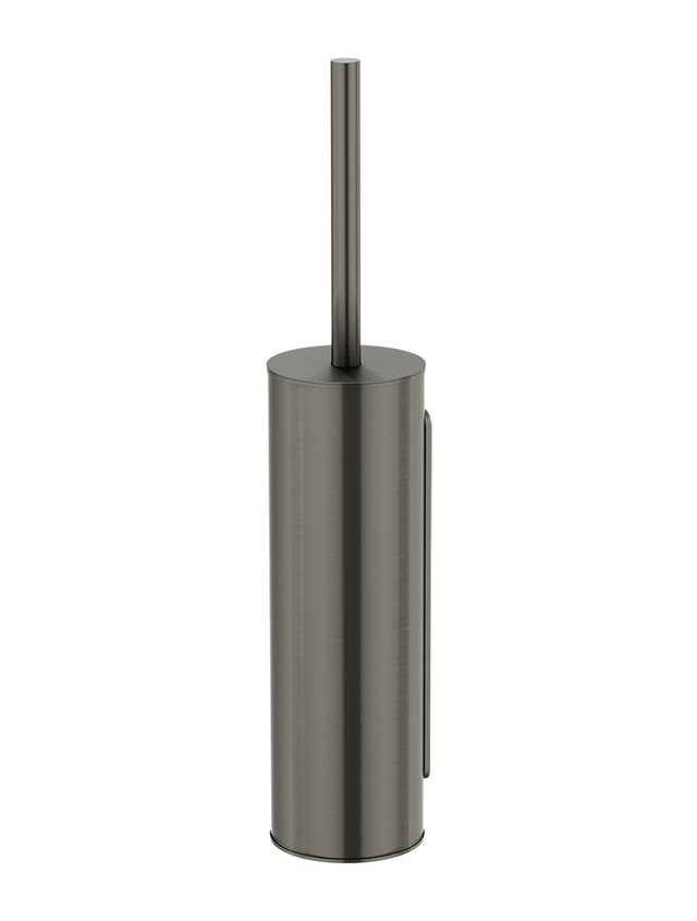 Round Toilet Brush & Holder - Shadow Gunmetal (SKU: MTO02N-R-PVDGM) by Meir