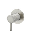 Round Wall Mixer Short Pin lever Trim Kit (In-wall Body Not Included) - PVD Brushed Nickel - MW03S-FIN-PVDBN