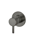 Round Wall Mixer Short Pin–lever Trim Kit (In-wall Body Not Included) - Shadow Gunmetal - MW03S-FIN-PVDGM