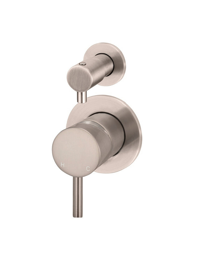 Round Diverter Mixer Trim Kit (In-wall Body Not Included) - Champagne (SKU: MW07TS-FIN-CH) by Meir