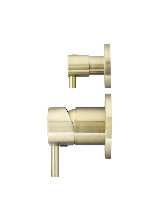 Round Diverter Mixer Trim Kit (In-wall Body Not Included) - Default Title (SKU: MW07TS-FIN-PVDBB) by Meir