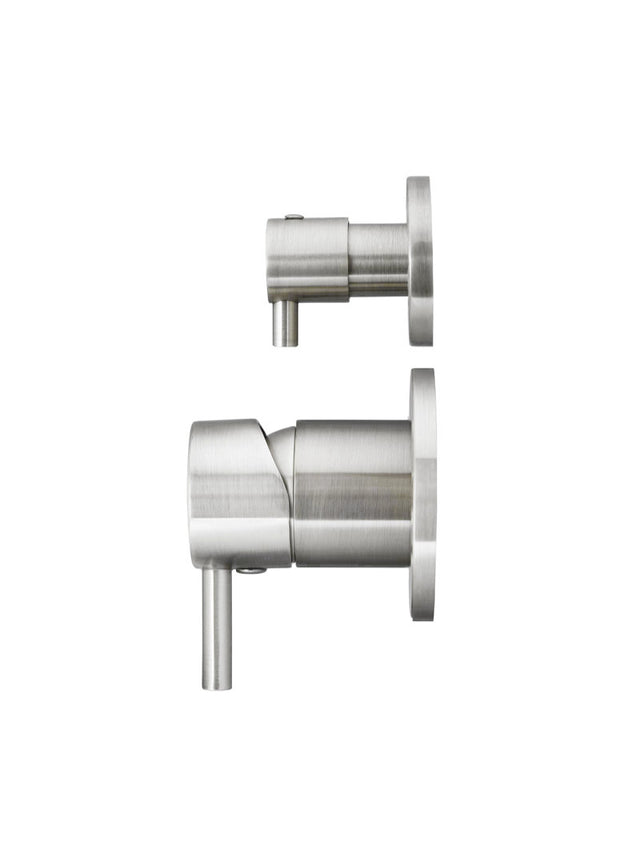 Round Diverter Mixer Trim Kit (In-wall Body Not Included) - PVD Brushed Nickel (SKU: MW07TS-FIN-PVDBN) by Meir