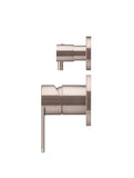 Round Diverter Mixer Paddle Handle Trim Kit (In-wall Body Not Included) - Champagne - MW07TSPD-FIN-CH
