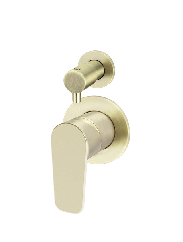Round Diverter Mixer Paddle Handle Trim Kit (In-wall Body Not Included) - Default Title (SKU: MW07TSPD-FIN-PVDBB) by Meir