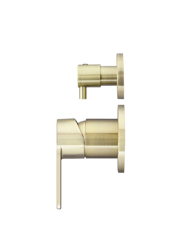 Round Diverter Mixer Paddle Handle Trim Kit (In-wall Body Not Included) - PVD Tiger Bronze (SKU: MW07TSPD-FIN-PVDBB) by Meir