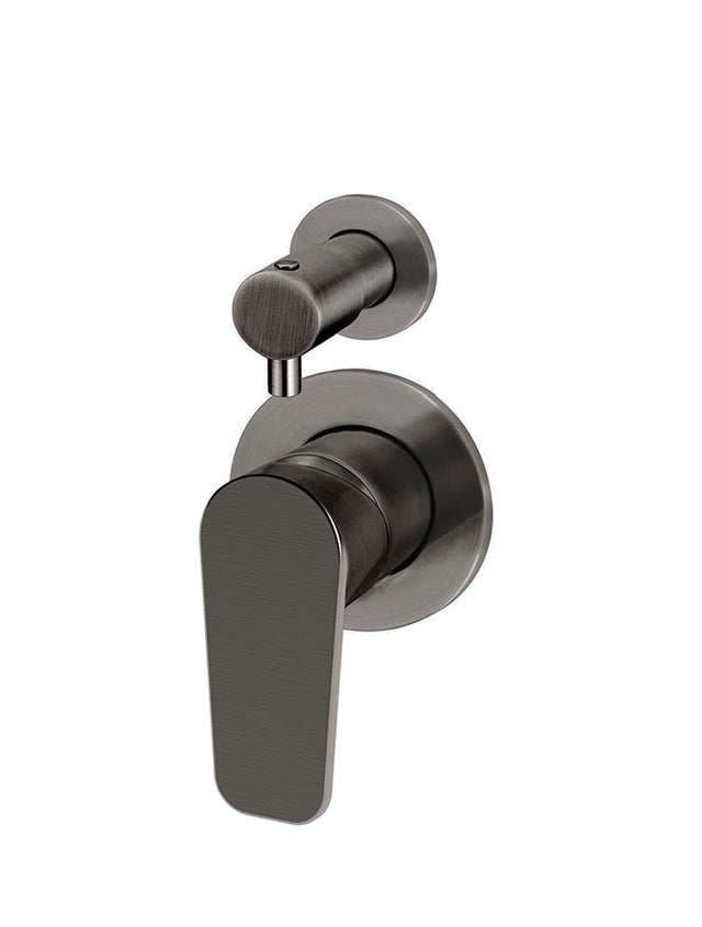 Round Diverter Mixer Paddle Handle Trim Kit (In-wall Body Not Included) - Shadow Gunmetal (SKU: MW07TSPD-FIN-PVDGM) by Meir
