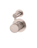 Round Diverter Mixer Pinless Handle Trim Kit (In-wall Body Not Included) - Champagne - MW07TSPN-FIN-CH