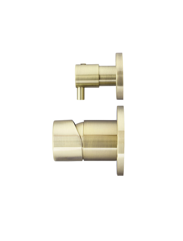 Round Diverter Mixer Pinless Handle Trim Kit (In-wall Body Not Included) - PVD Tiger Bronze (SKU: MW07TSPN-FIN-PVDBB) by Meir