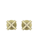 Round Cross Handle Jumper Valve Wall Top Assemblies - PVD Tiger Bronze - MW08JL-PVDBB