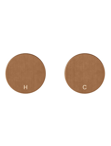 Circular Wall Taps - Lustre Bronze