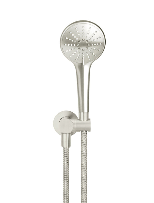 Round Hand Shower on Swivel Bracket - Default Title (SKU: MZ06-PVDBN) by Meir