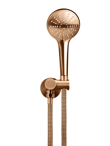 Round Hand Shower on Swivel Bracket - Lustre Bronze