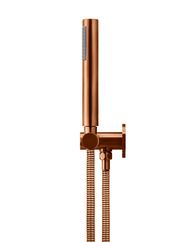 Round Shower on Bracket - Default Title (SKU: MZ06-R-PVDBZ) by Meir