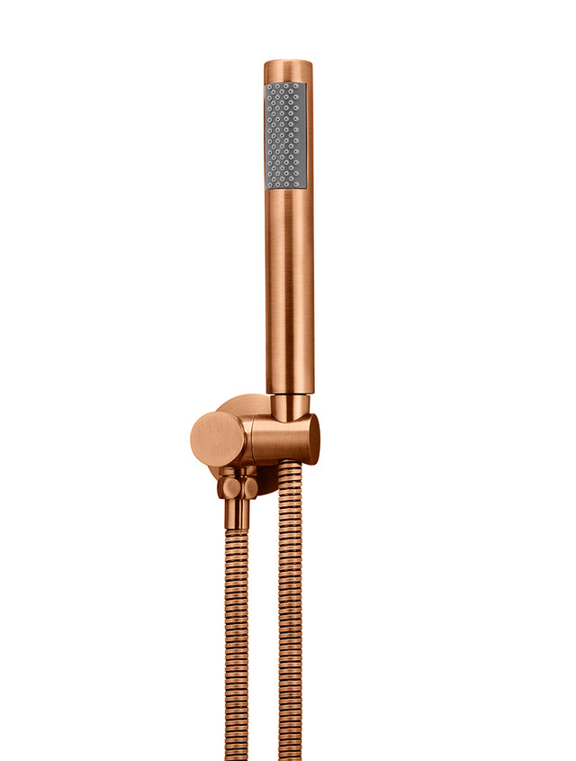 Round Shower on Bracket - Default Title (SKU: MZ06-R-PVDBZ) by Meir