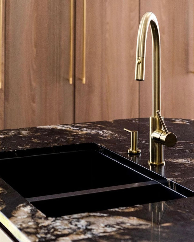 Round Soap Dispenser - Tiger Bronze (SKU: MP09-BB) by Meir