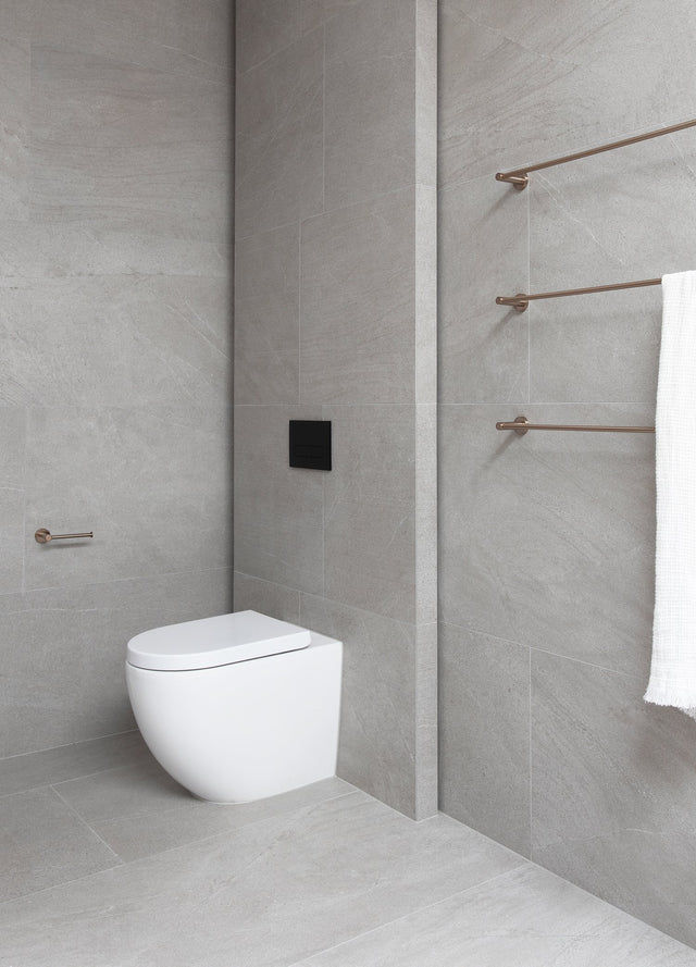 Round Single Towel Rail - Default Title (SKU: MR01-SR90-CH) by Meir