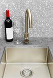 Lavello Kitchen Sink - Single Bowl 380 x 440 - PVD Brushed Nickel - MKSP-S380440-NK