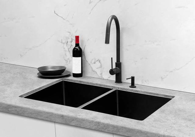 Round Piccola Pull Out Kitchen Mixer Tap - Default Title (SKU: MK17) by Meir