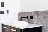 Round Pinless Wall Mixer - Matte Black - MW03PN