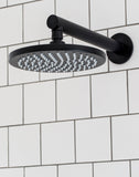 Round Wall Shower Arm 400mm - Matte Black - MA02-400