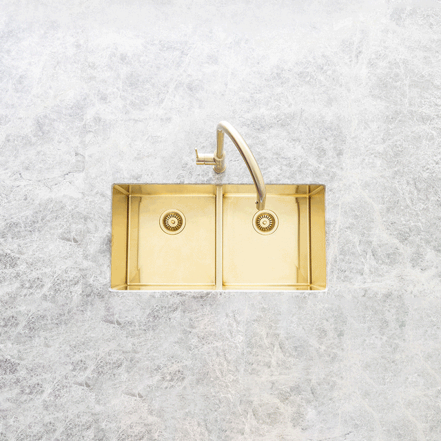 Lavello Dish Draining Tray - Brushed Bronze Gold (SKU: DDT-01-BB) by Meir