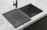 Lavello Stainless Steel rolling mat protector - Gunmetal Black - RM-01-GM