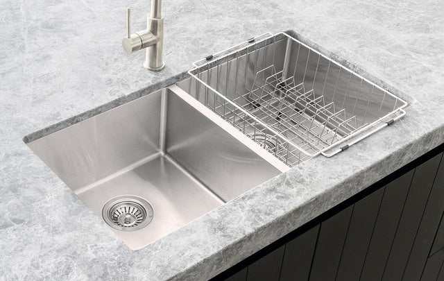 Lavello Dish Rack - Brushed Nickel (SKU: MDR-01-NK) by Meir