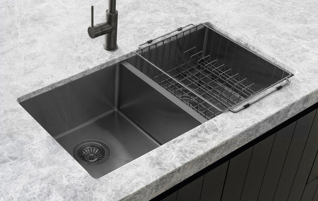 Lavello Dish Rack - Gunmetal Black (SKU: MDR-01-GM) by Meir