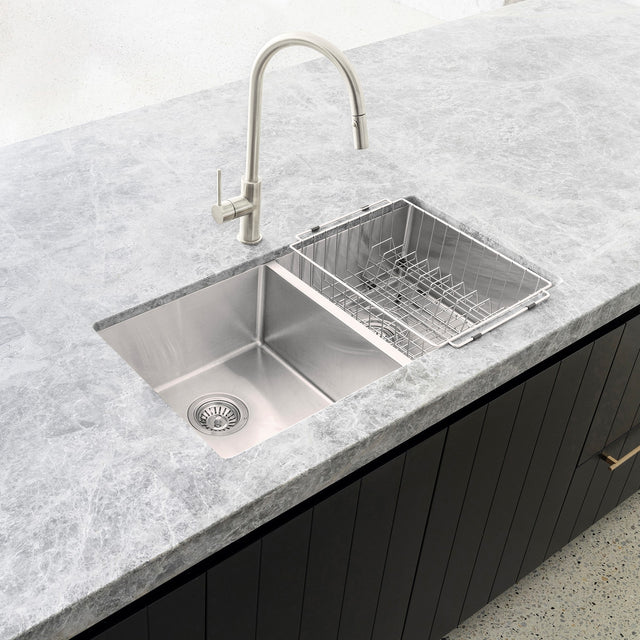 Lavello Dish Rack - Brushed Nickel (SKU: MDR-01-NK) by Meir