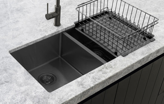 Lavello Dish Rack - Gunmetal Black (SKU: MDR-01-GM) by Meir