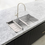 Lavello Kitchen Sink Colander - Brushed Nickel - MCO-01-NK