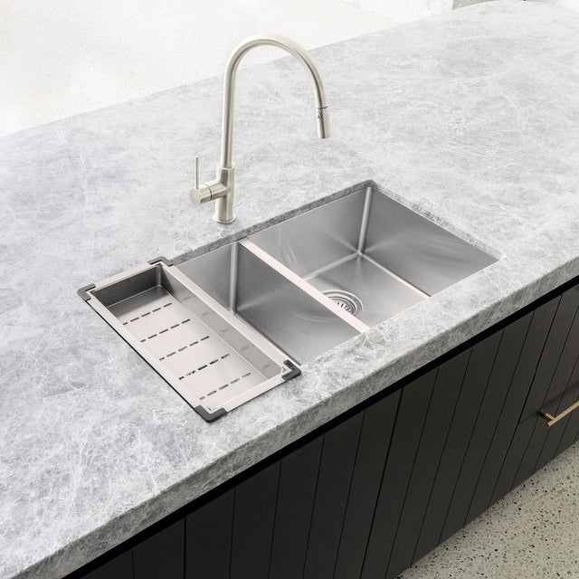 Lavello Kitchen Sink Colander - Brushed Nickel (SKU: MCO-01-NK) by Meir