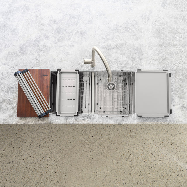Lavello Dish Draining Tray - Brushed Nickel (SKU: DDT-01-NK) by Meir