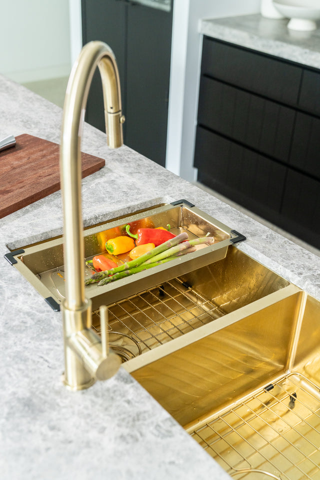 Lavello Protection Grid for MKSP-S450450 - Brushed Bronze Gold (SKU: GRID-02-BB) by Meir