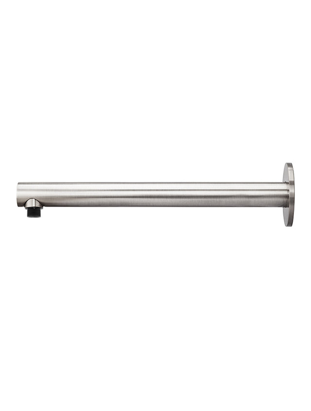 Round Wall Shower Arm 400mm - PVD Brushed Nickel (SKU: MA02-400-PVDBN) by Meir