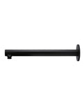 Round Wall Shower Arm 400mm - Matte Black - MA02-400