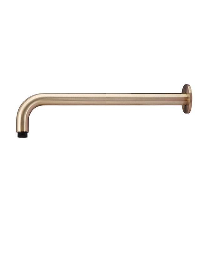 Round Wall Shower Curved Arm 400mm - Champagne (SKU: MA09-400-CH) by Meir