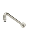 Round Wall Shower Curved Arm 400mm - PVD Brushed Nickel - MA09-400-PVDBN