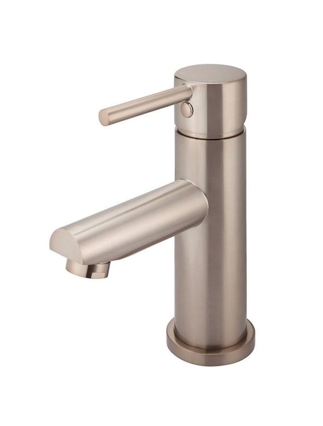 Round Basin Mixer - Champagne (SKU: MB02-CH) by Meir