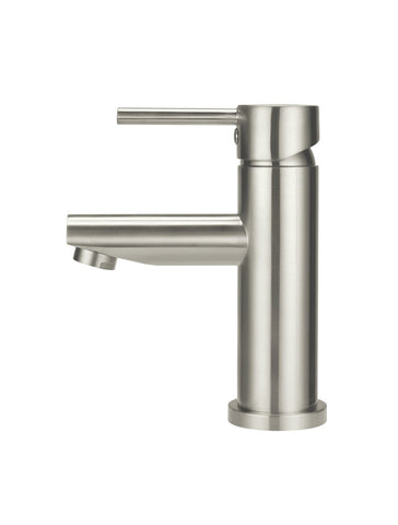 Round Basin Mixer - PVD Brushed Nickel