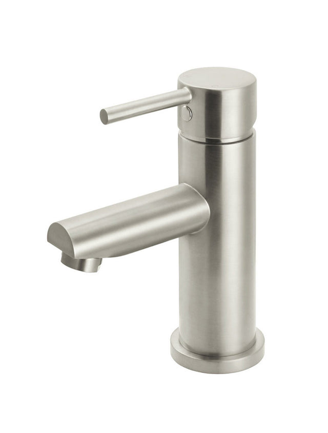 Round Basin Mixer - PVD Brushed Nickel (SKU: MB02-PVDBN) by Meir