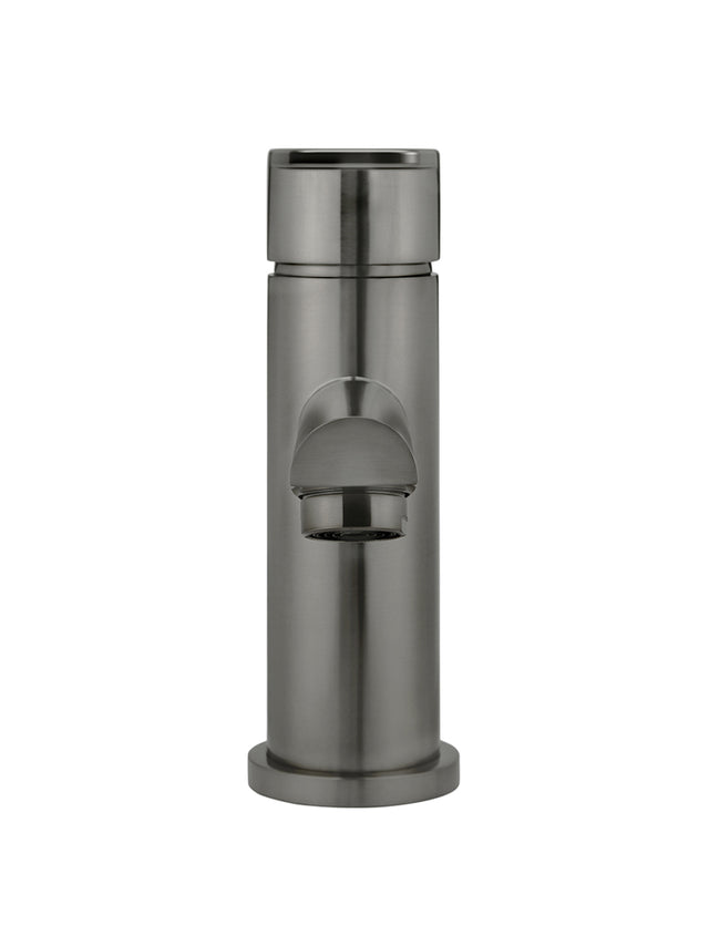 Round Paddle Basin Mixer - Shadow Gunmetal (SKU: MB02PD-PVDGM) by Meir