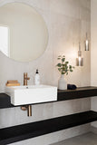 Round Pinless Basin Mixer - Champagne - MB02PN-CH