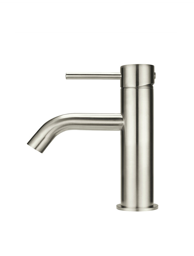 Piccola Basin Mixer Tap - PVD Brushed Nickel (SKU: MB03XS-PVDBN) by Meir