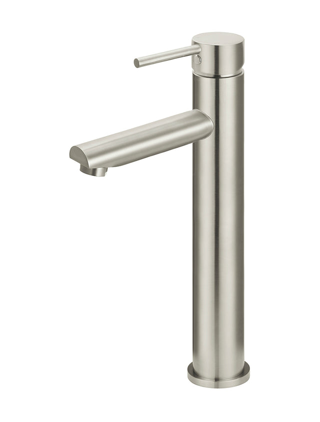Round Tall Basin Mixer - PVD Brushed Nickel