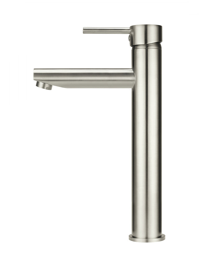 Round Tall Basin Mixer - PVD Brushed Nickel (SKU: MB04-R2-PVDBN) by Meir