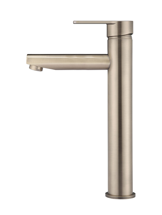 Round Paddle Tall Basin Mixer - Champagne (SKU: MB04PD-R2-CH) by Meir