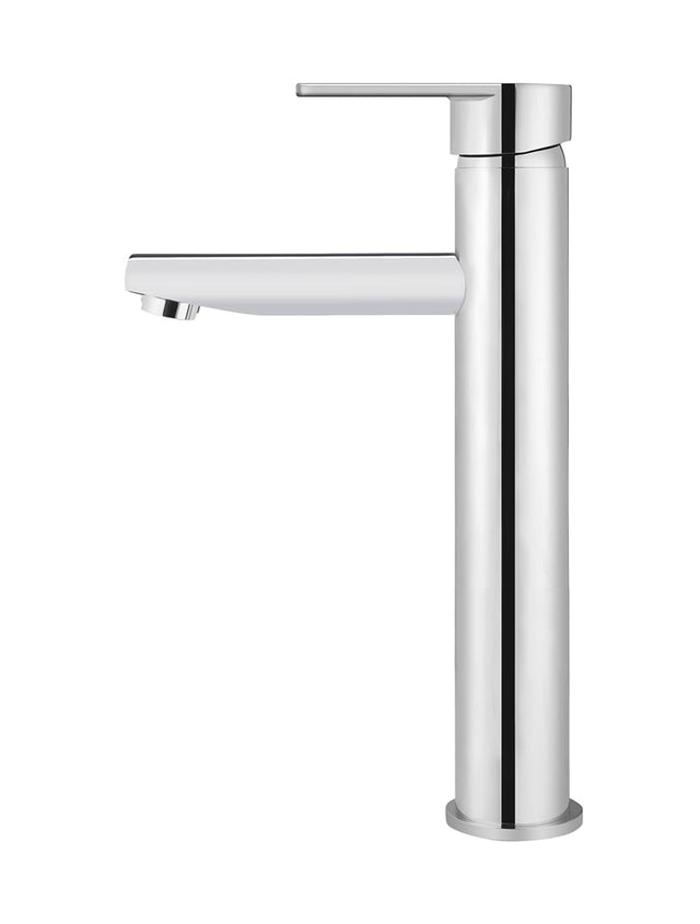 Round Paddle Tall Basin Mixer - Polished Chrome (SKU: MB04PD-R2-C) by Meir